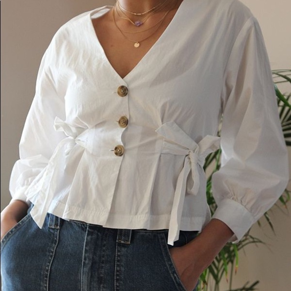 Side tie shirt